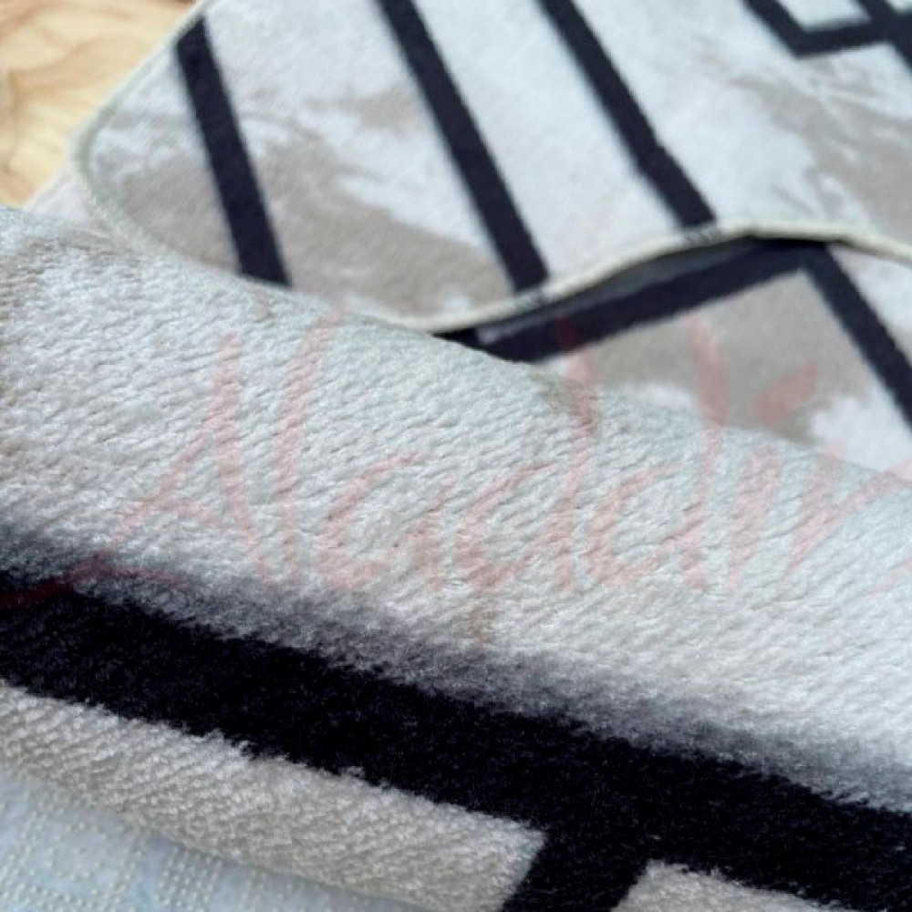 Набір килимків Panda (100х60 см + 60х50 см) Beige Dark Lines
