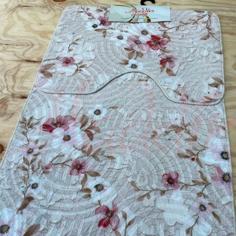Набір килимків Panda (100х60 см + 60х50 см) Grey roses