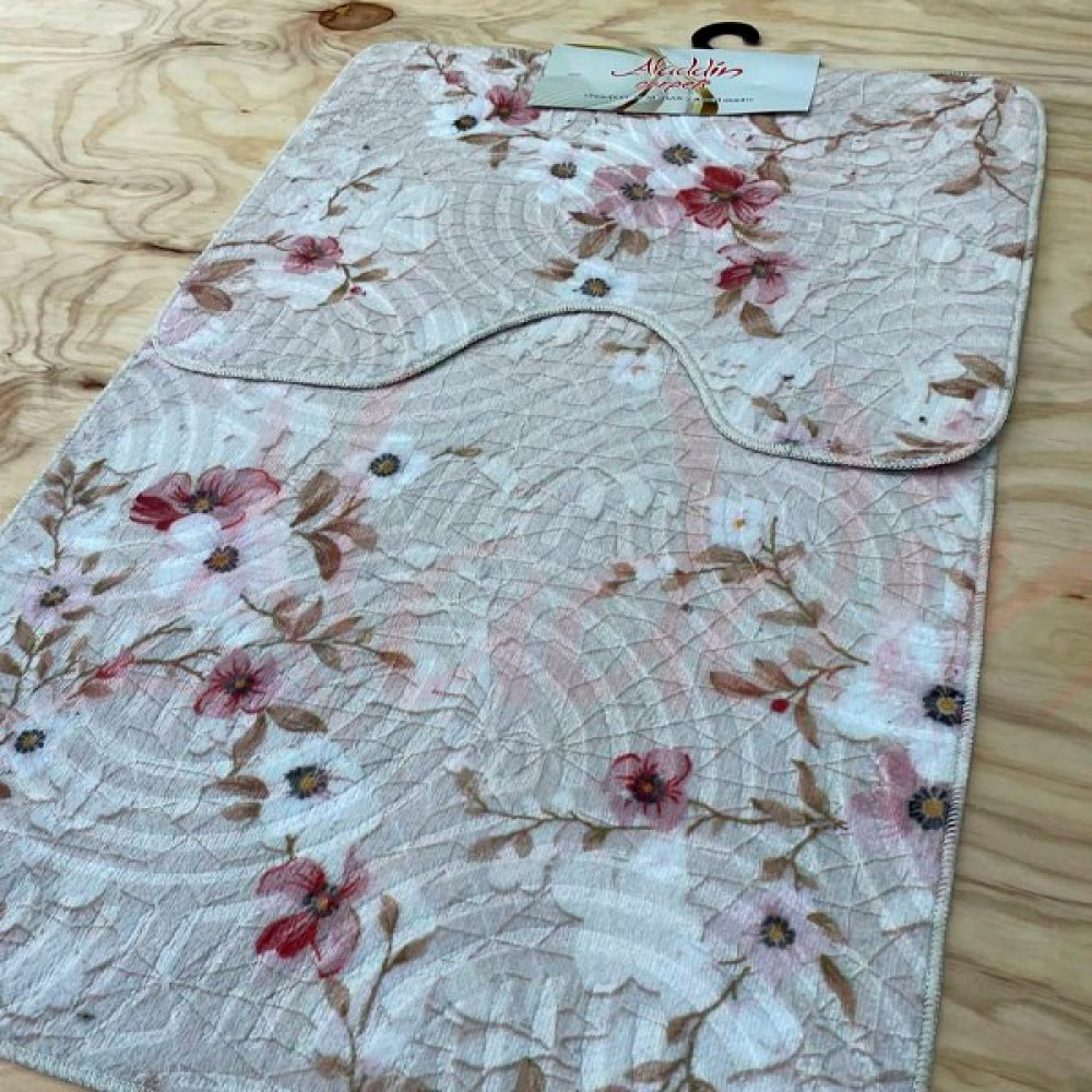 Набір килимків Panda (100х60 см + 60х50 см) Grey roses