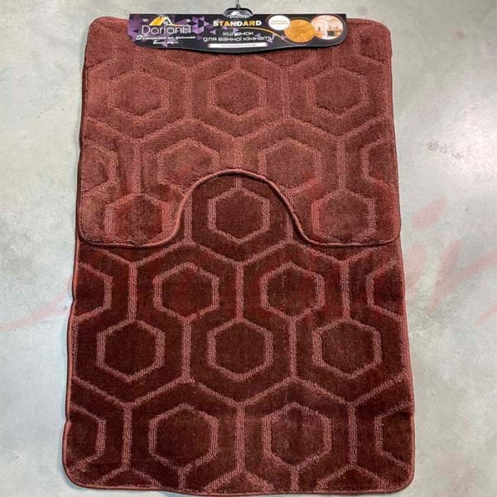 Набір килимків Dariana (100х60 см + 60х50 см) Brown