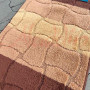 Набір килимків в ванну кімнату Relana (50х80 см + 50х40 см) Brown Beige Squares