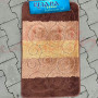 Набір килимків в ванну кімнату Relana (50х80 см + 50х40 см) Brown Beige Swirls