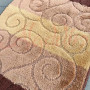 Набір килимків в ванну кімнату Relana (50х80 см + 50х40 см) Brown Beige Swirls