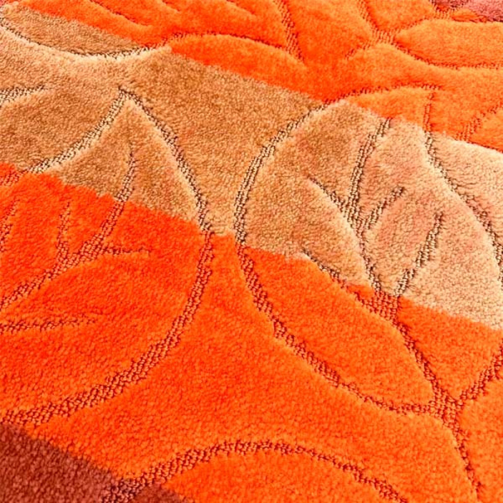 Набір килимків в ванну кімнату Relana (50х80 см + 50х40 см) Orange Floral