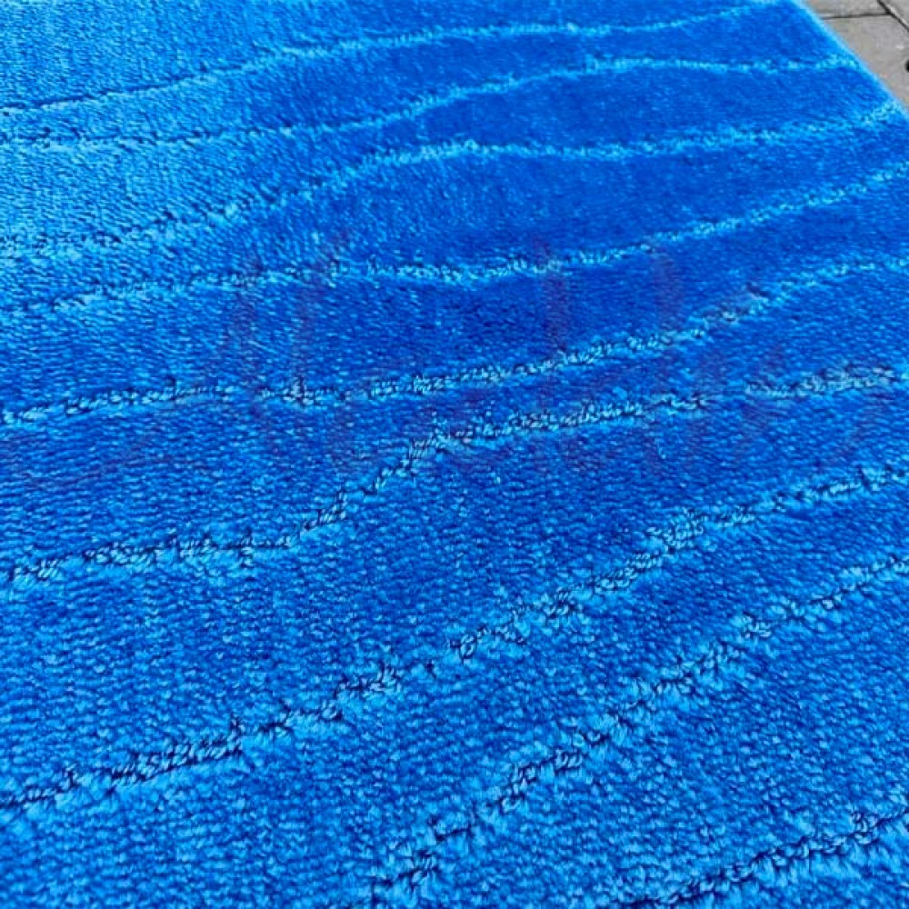 Набір килимків в ванну кімнату Relana (50х80 см + 50х40 см) Royal Blue Waves