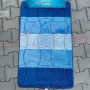 Набір килимків в ванну кімнату Relana (60х100 см + 50х60 см) Blue Squares