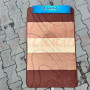 Набір килимків в ванну кімнату Relana (60х100 см + 50х60 см) Brown Beige Stripes