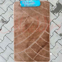 Набір килимків в ванну кімнату Relana (60х100 см + 50х60 см) Brown
