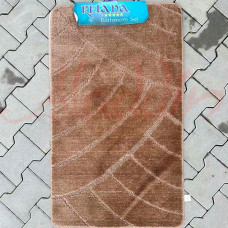 Набір килимків в ванну кімнату Relana (60х100 см + 50х60 см) Brown
