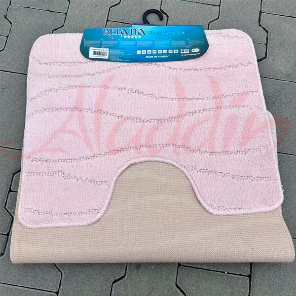 Набір килимків в ванну кімнату Relana (60х100 см + 50х60 см) Light Pink
