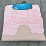 Набір килимків в ванну кімнату Relana (60х100 см + 50х60 см) Light Pink