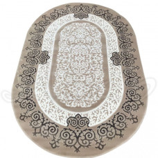 Килим акриловий Neva 7410 L.BEIGE/L.BROWN (овал) - 160х230