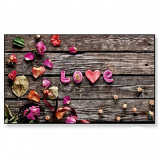 Килимок на гумовій основі "Love"  К-602-116