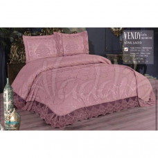 Жакардовий плед з мереживом ТМ Vendy (650 гр/м2)