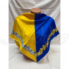 Хустка атласна патріотична 85х85 см 2023004