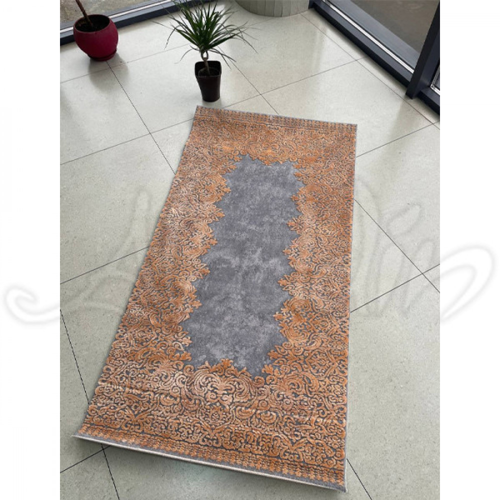 Килим Everest 3358Z Grey/Brick - 150х150