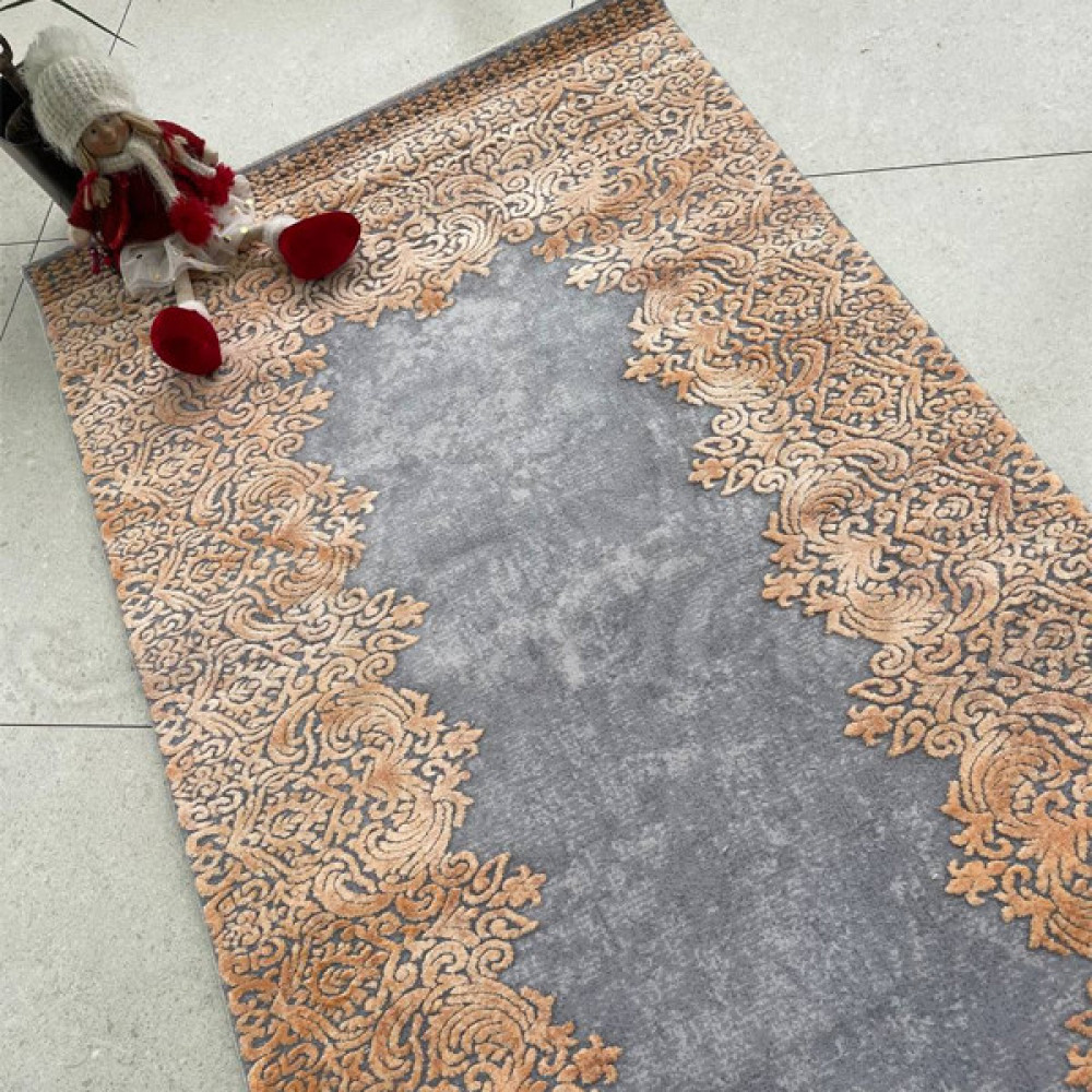 Килим Everest 3358Z Grey/Brick - 150х150