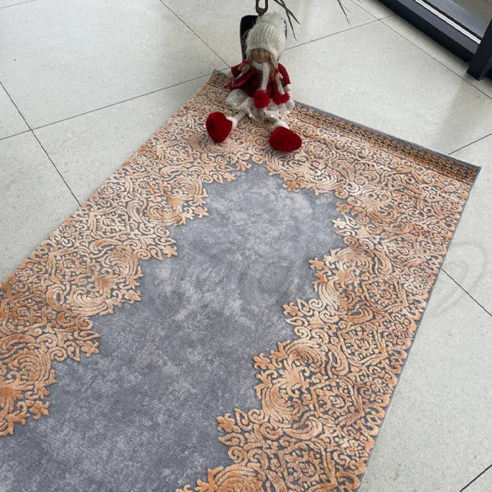 Килим Everest 3358Z Grey/Brick - 150х150