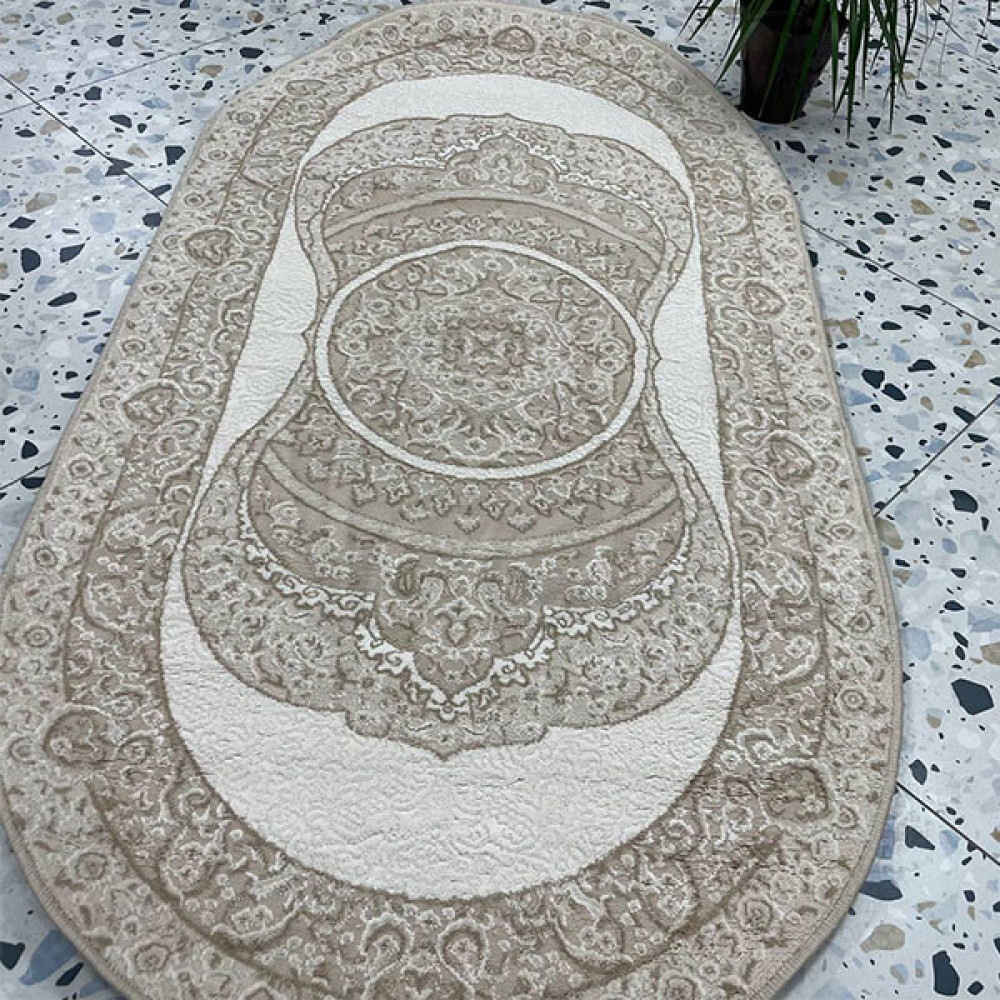 Килим Defile M045A Beige/White (o) - 60х100