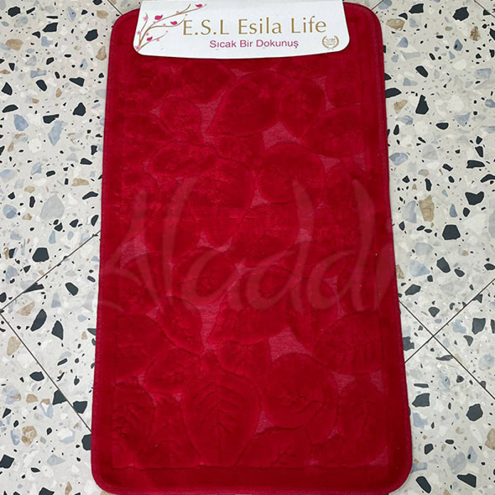 Набір котонових килимків Esila Life (100х60 см + 60х50 см) Red