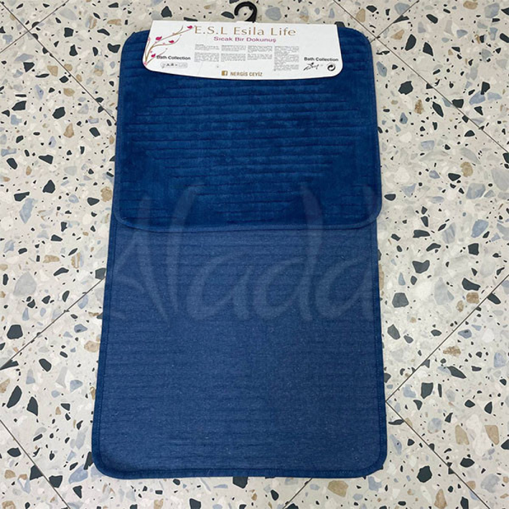 Набір котонових килимків Esila Life (100х60 см + 60х50 см) Blue