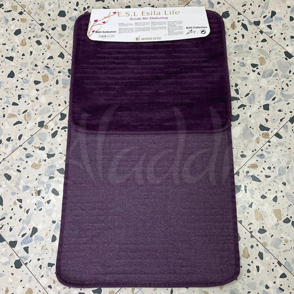 Набір котонових килимків Esila Life (100х60 см + 60х50 см) Purple
